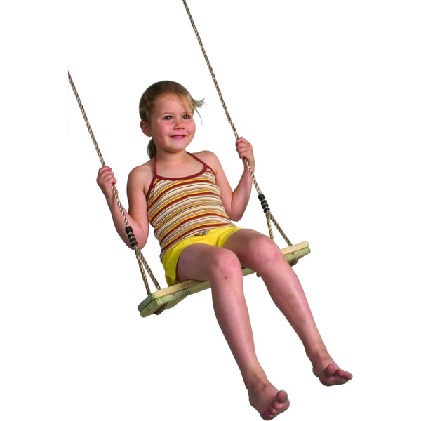 Garden Games Pine Wooden Swing Seat - PP Rope  K120.001.010.001 Buy Online - Your Little Monkey