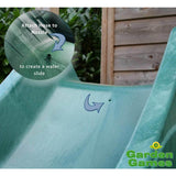 Garden Games Slide, Heavy Duty Wavy Green 3m ATJE153.1* Buy Online - Your Little Monkey