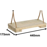 Garden Games Pine Wooden Swing Seat - PP Rope  K120.001.010.001 Buy Online - Your Little Monkey