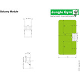 Jungle Gym Balcony Module T450-255 Buy Online - Your Little Monkey