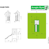 Jungle Gym Cabin Climbing frame (T401-060) Buy Online - Your Little Monkey