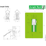 Jungle Gym Cubby Climbing frame (T401-070) Buy Online - Your Little Monkey