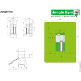 Jungle Gym Hut Climbing frame (T401-100) Buy Online - Your Little Monkey