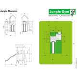 Jungle Gym Mansion Climbing frame (T401-009) Buy Online - Your Little Monkey