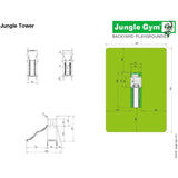 Jungle Gym Tower Climbing frame (T401-200) Buy Online - Your Little Monkey